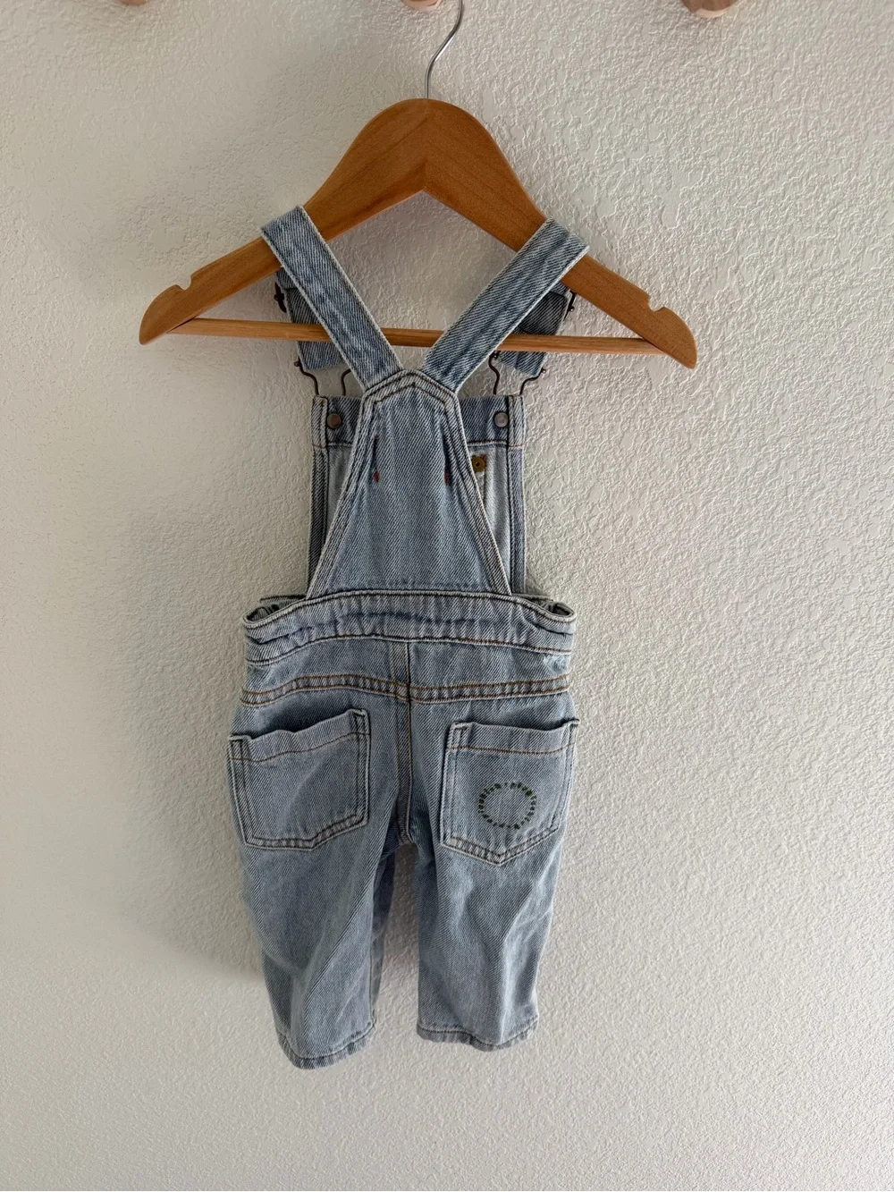 Piupiuchick Denim Baby Overalls